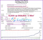 Gold Trading AI EA Backtest results