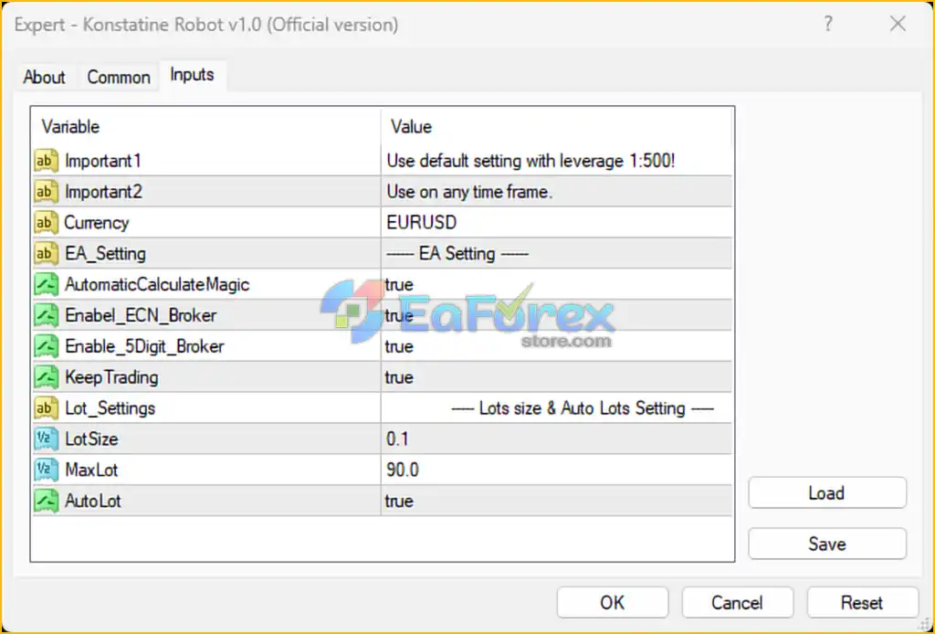 Instructions for installing and using Konstatine Robot