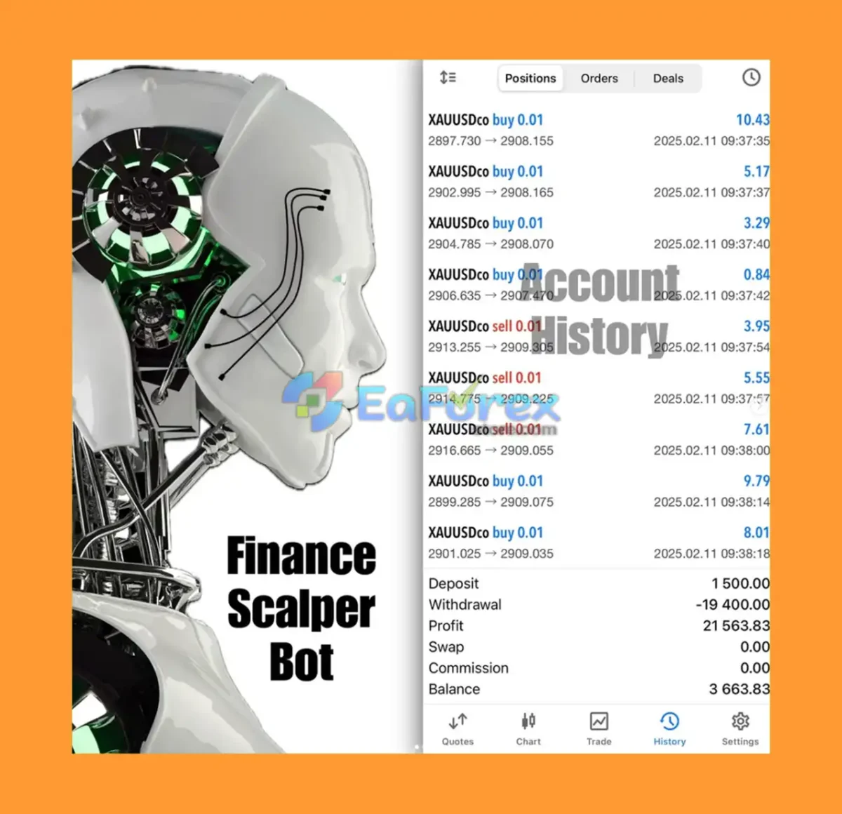 Finance Scalper Bot Live Trading Results