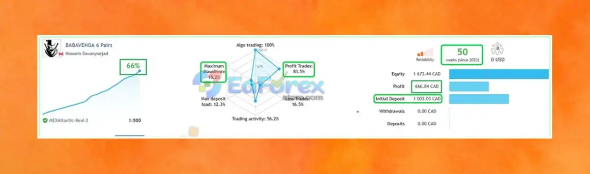 Babavenga EA MT4 Live Trading Results
