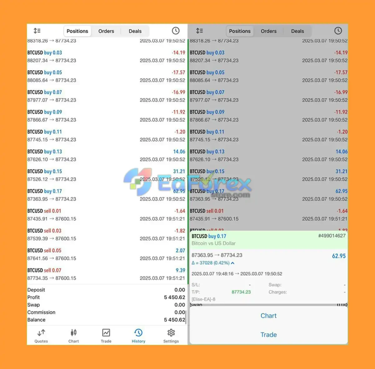 Elite Forex Scalper EA Live Results