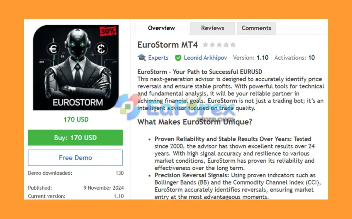 EuroStorm MT4 overview