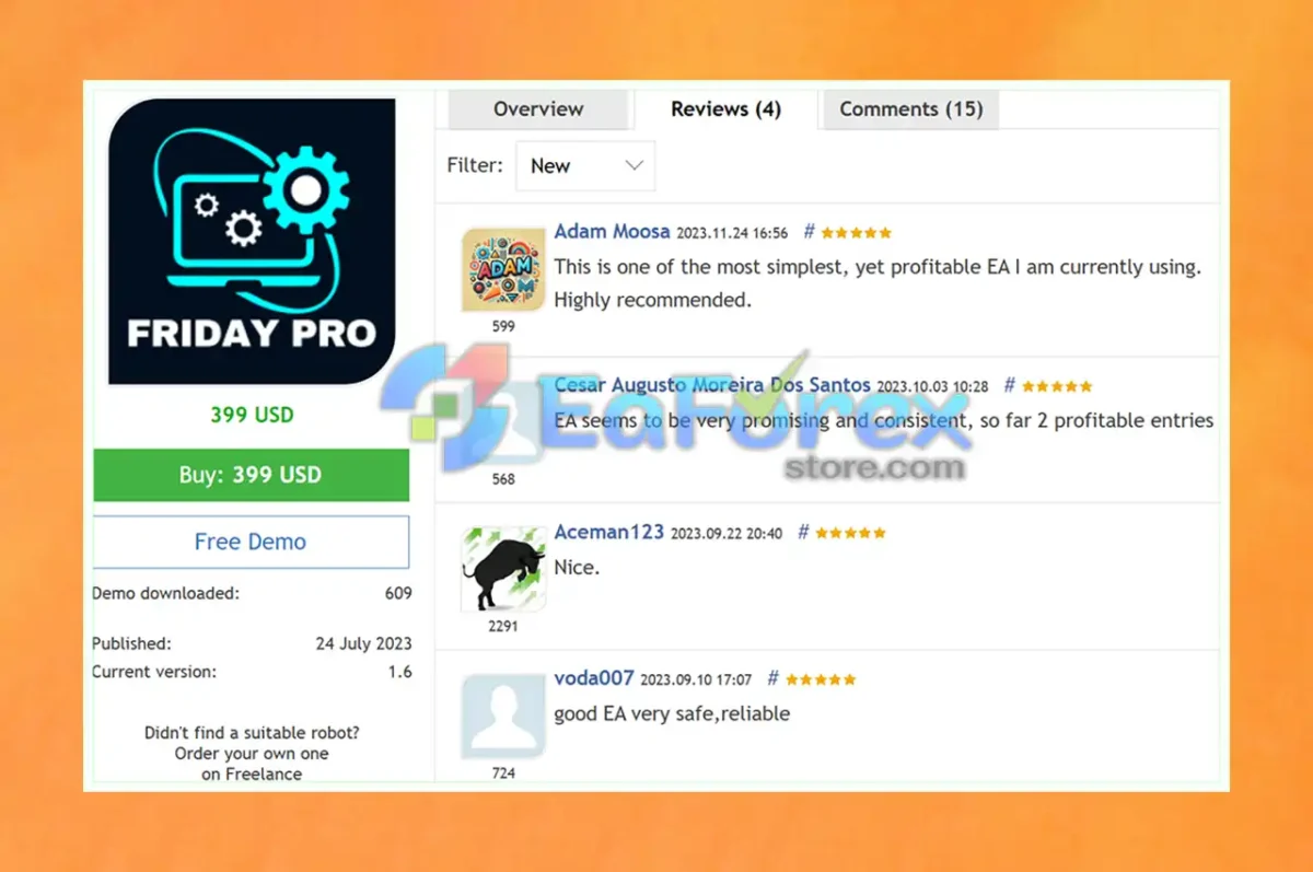 Friday Pro EA User Reviews