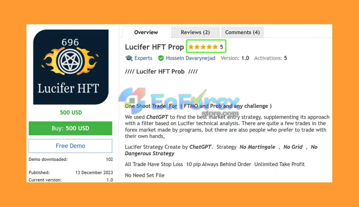 Lucifer HFT Prop Overview