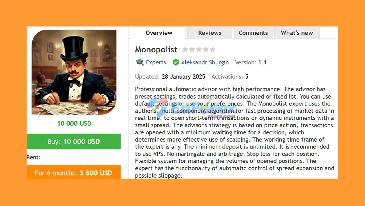 Monopolist EA Overview