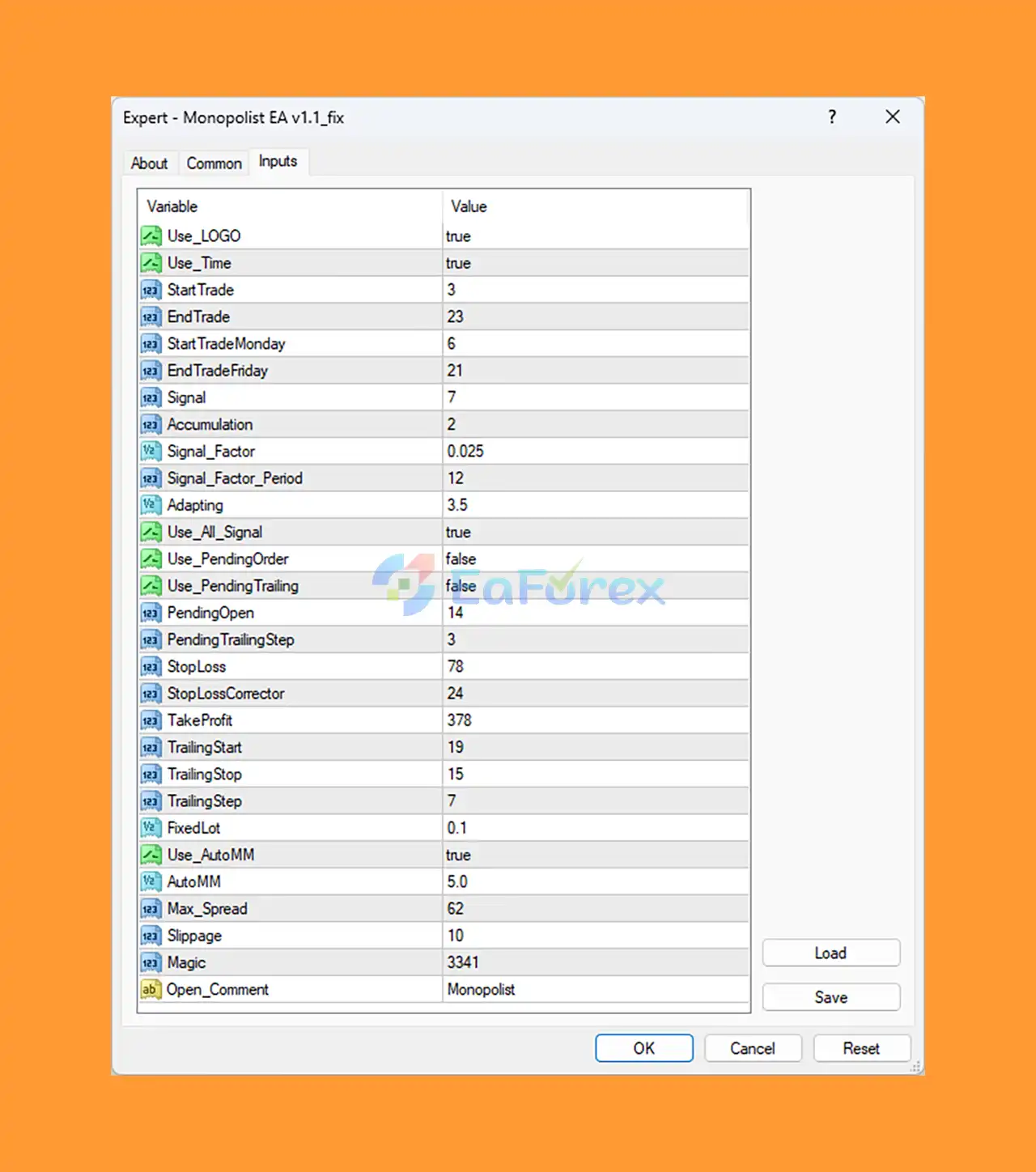 Monopolist EA setting