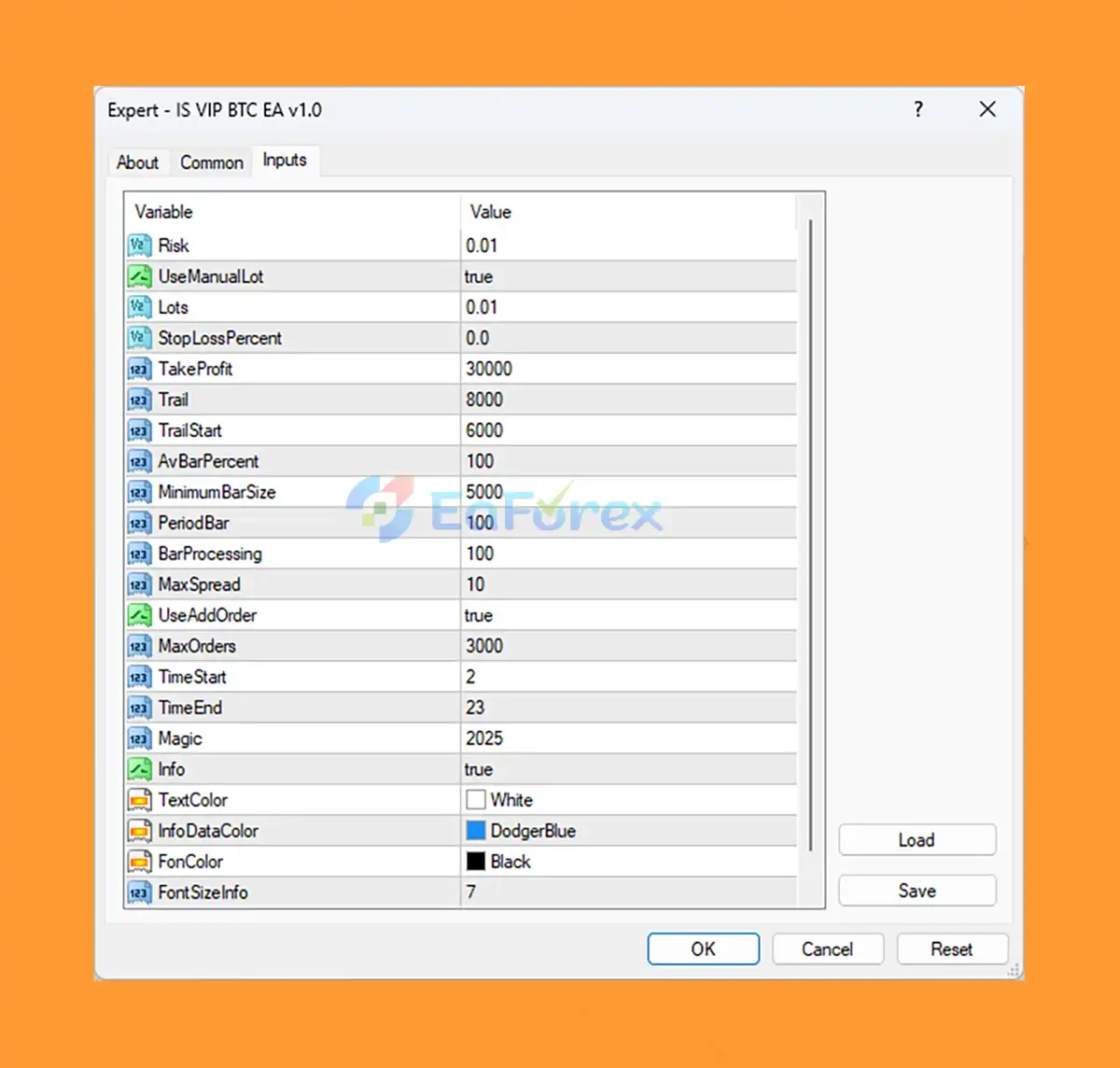 IS VIP BTC EA setting