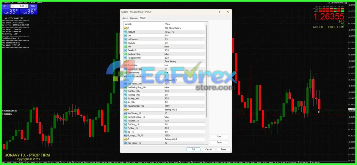 AXL Lite Prop Firm EA MT4 with SetFilesss