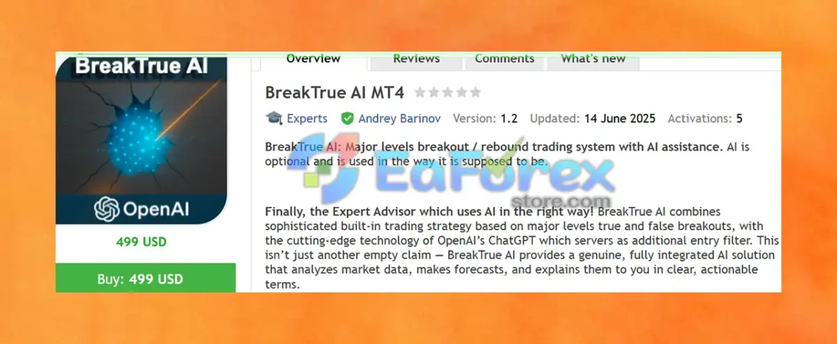 BreakTrue AI MT4 Overview