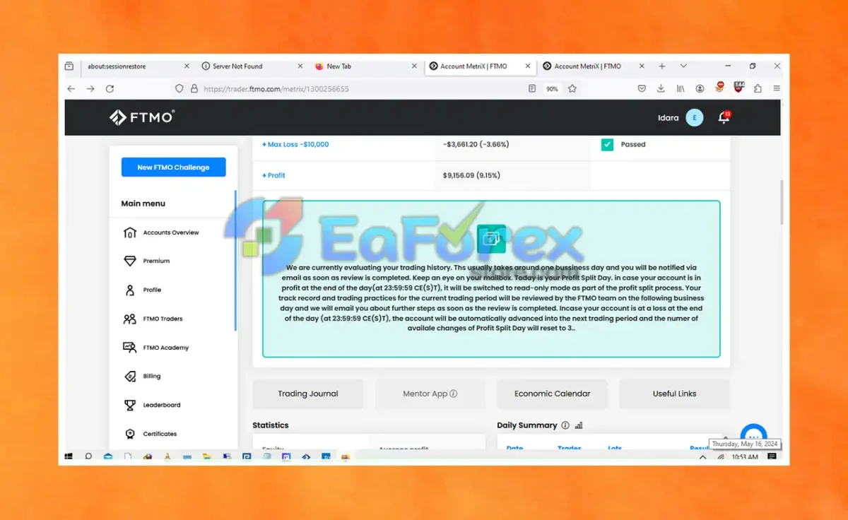 ChimeraFxTool EA Live Results