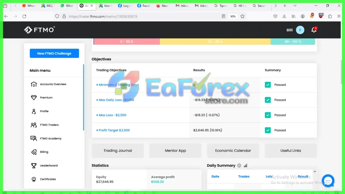ChimeraFxTool EA MT4 Live Results