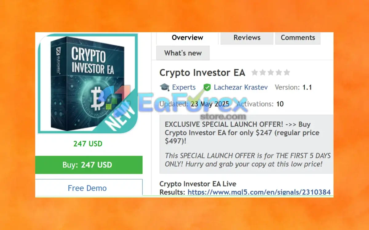 Crypto Investor EA Overview