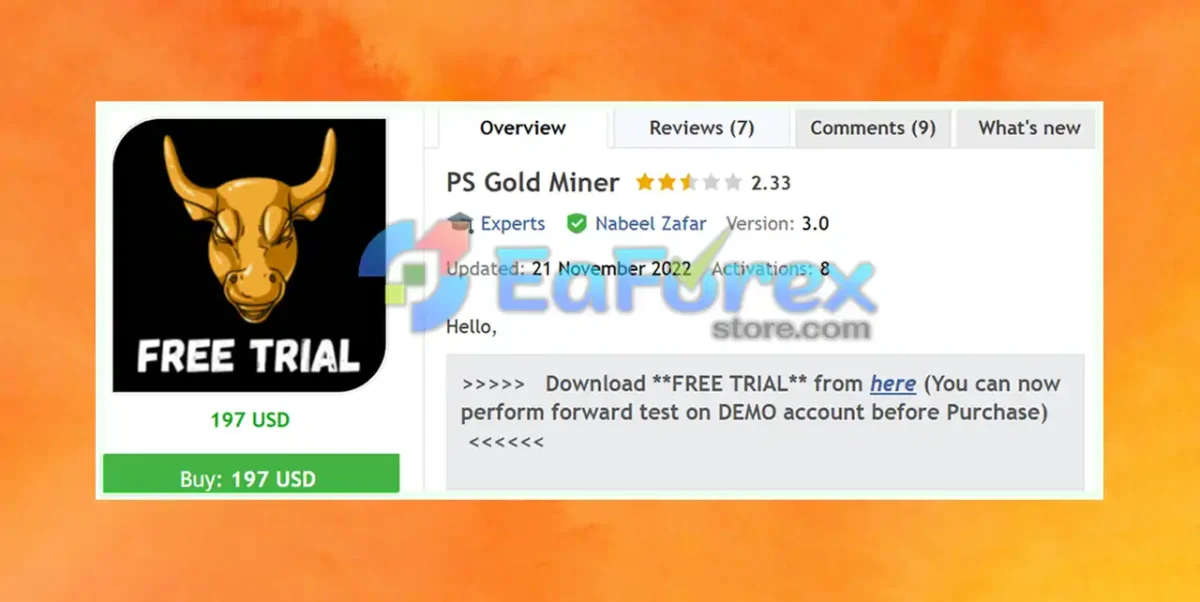PS Gold Miner EA Overview