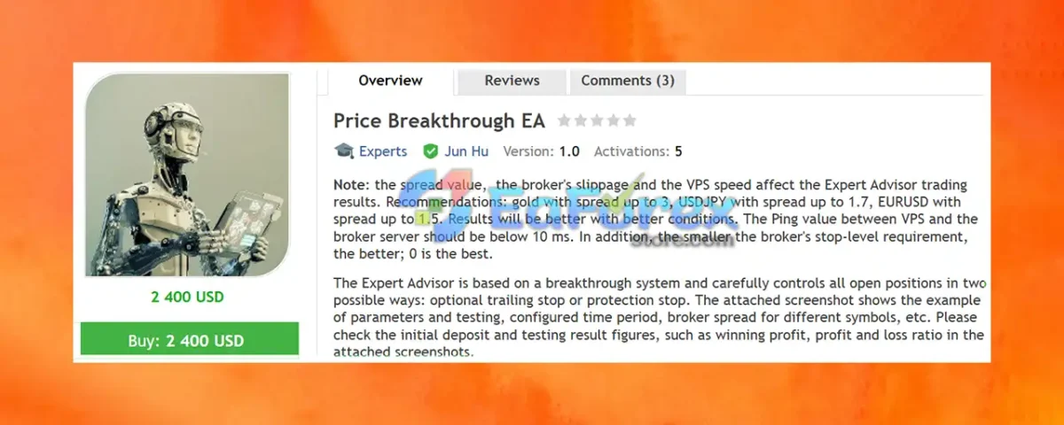 Price Breakthrough EA Overview