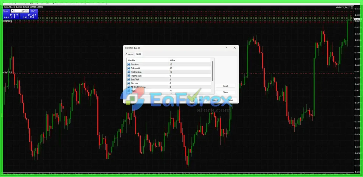 Scalper YIKPUYII EA MT4 with SetFile
