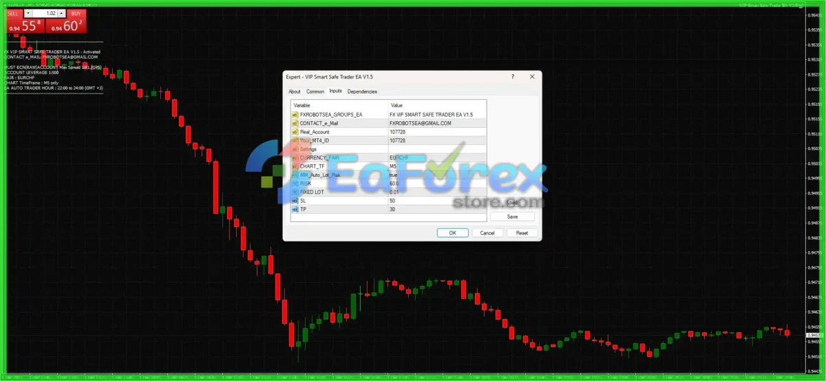 VIP Smart Safe Trader EA v1.5 MT4