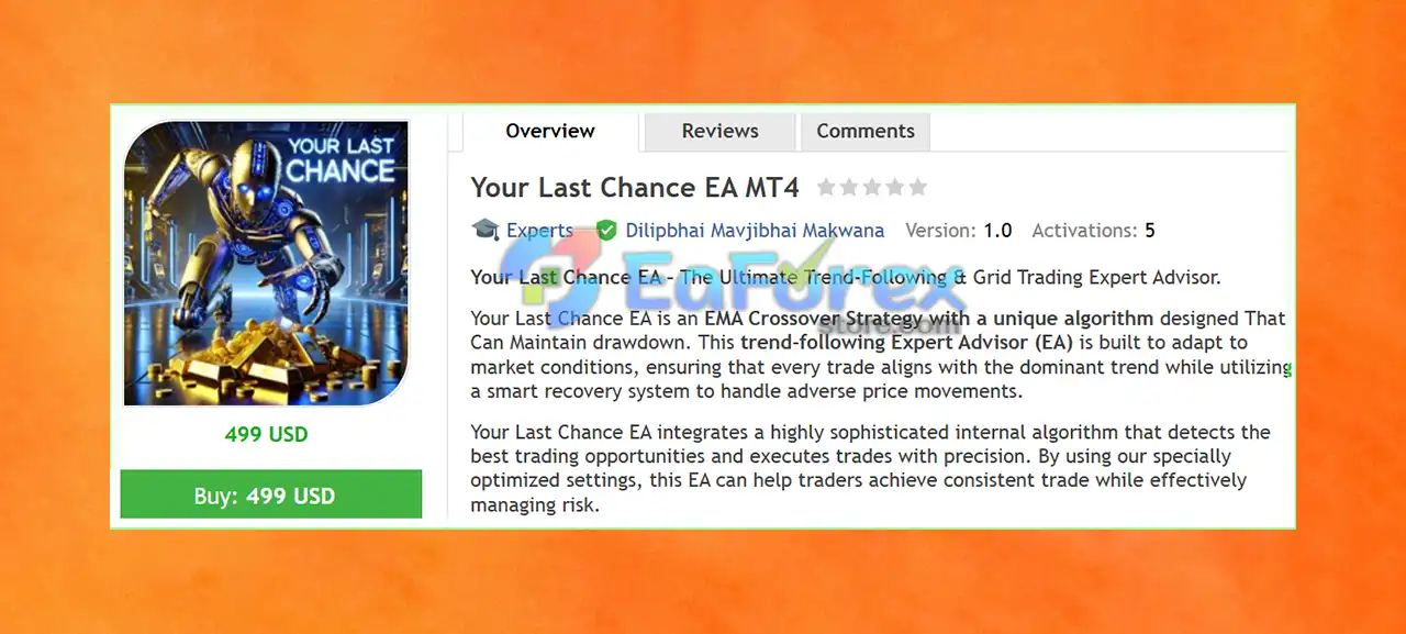Your Last Chance EA MT4 Overview