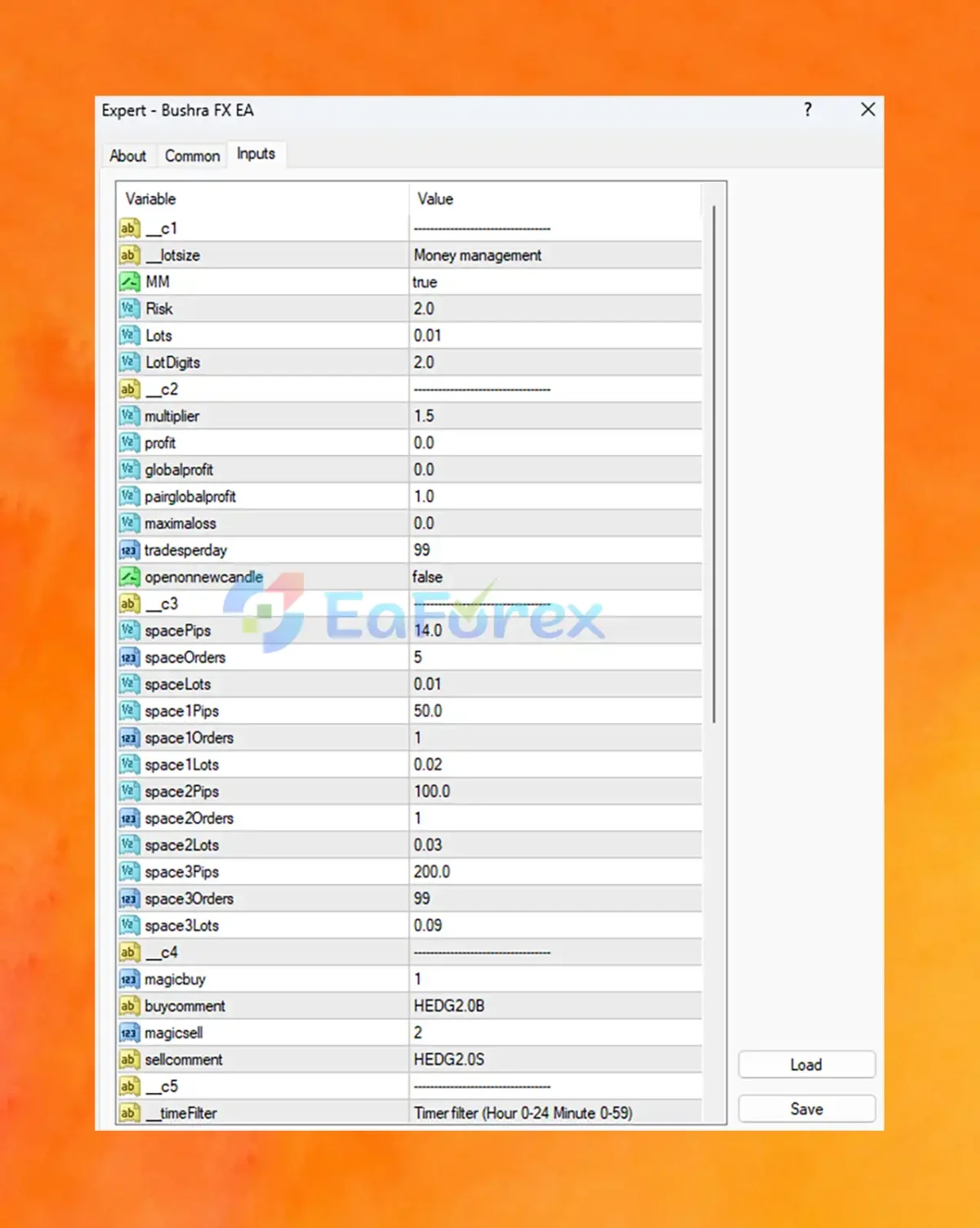 Bushra FX MT4 setting