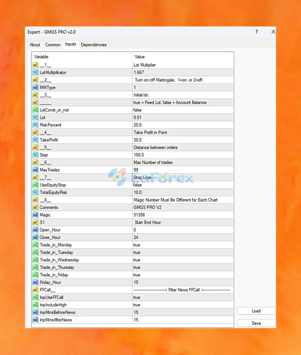 How To Set Up EA setting