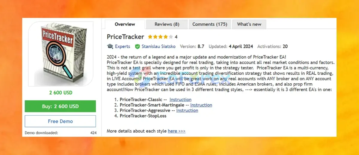 PriceTracker MT4 Overview