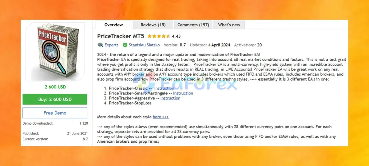 PriceTracker MT5 Overview