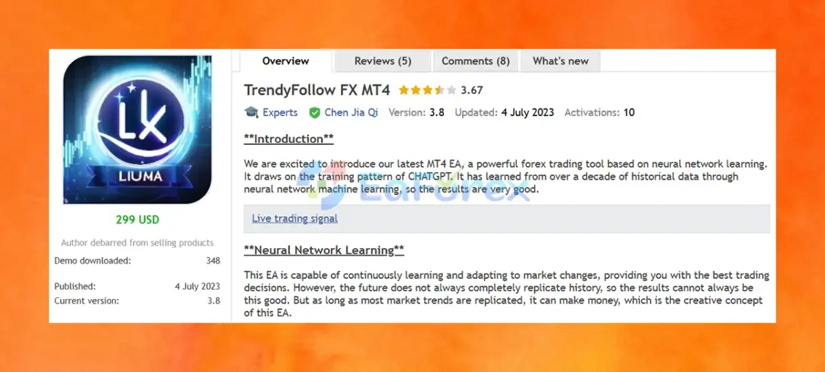 TrendyFollow FX MT4 Overview