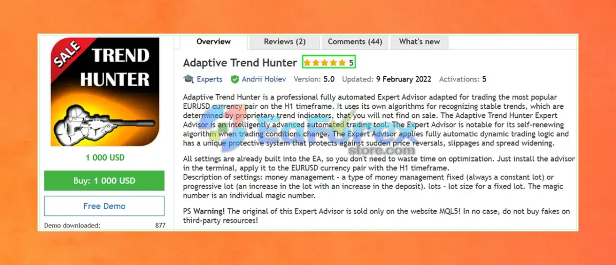 Adaptive Trend Hunter EA Overview