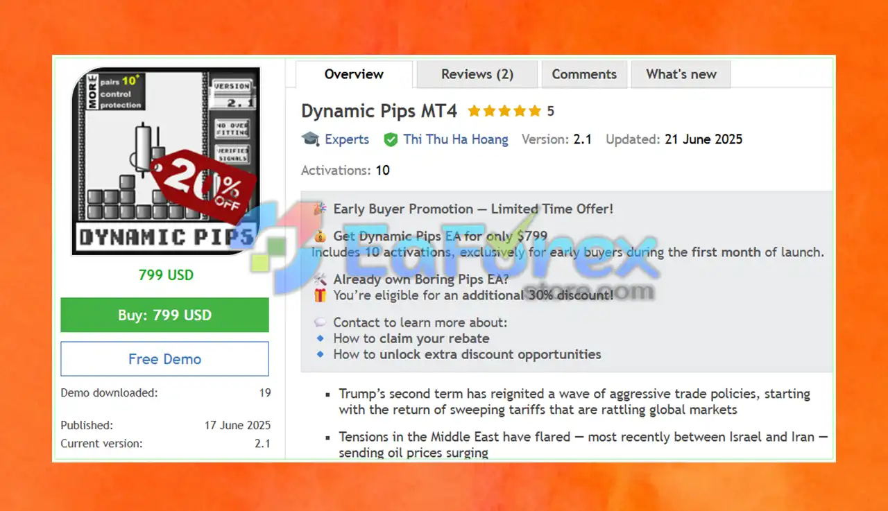 Dynamic Pips MT4 Overview