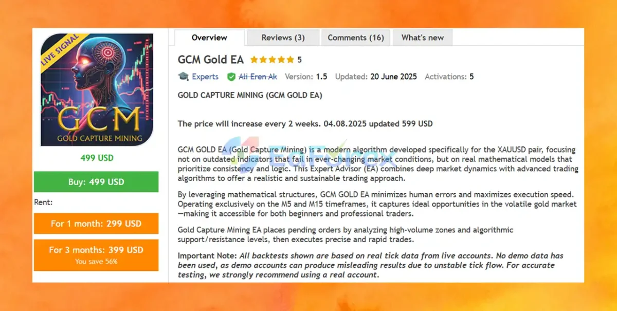 GCM Gold EA Overview