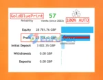 GoldBluePrint EA Live Trading Results