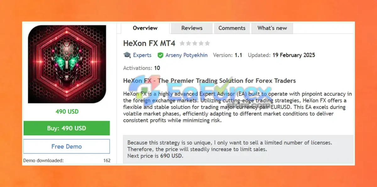 HeXon FX MT4 Overview