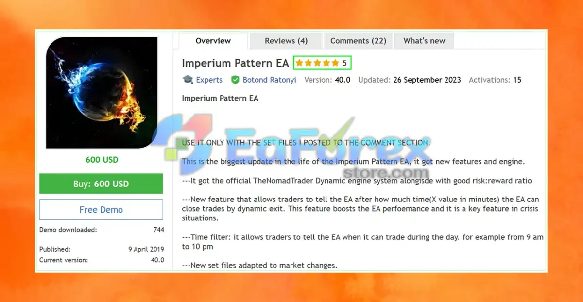 Imperium Pattern EA Overview
