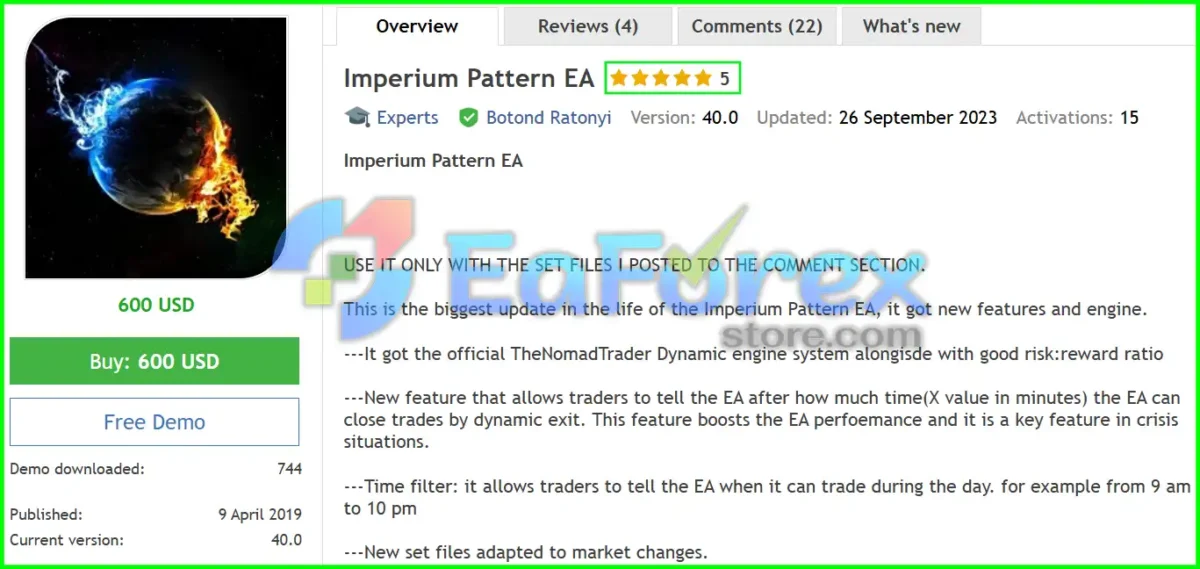 Imperium Pattern EA Overview