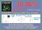 K1 Gold Bot Live Trading Results