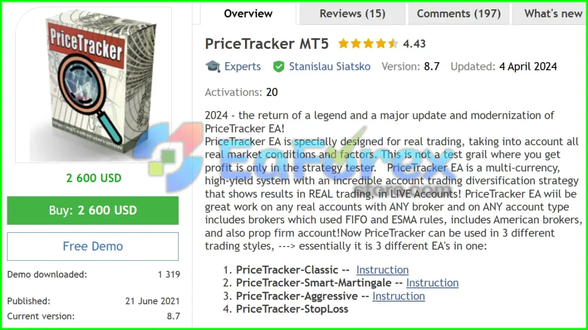PriceTracker MT5 Overview