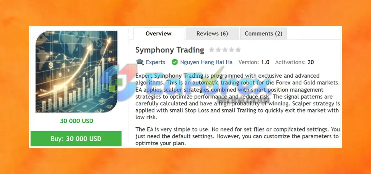 Symphony Trading EA MT4 Overview