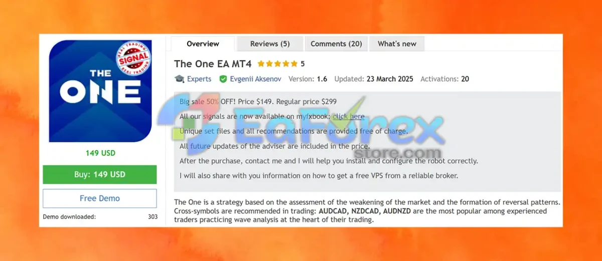 The One EA MT4 Overview