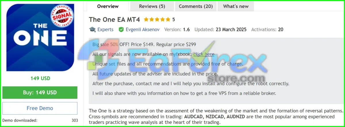 The One EA MT4 Overview