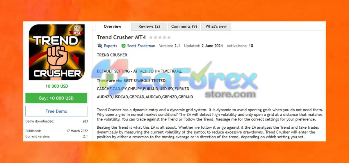 Trend Crusher MT4 Overview