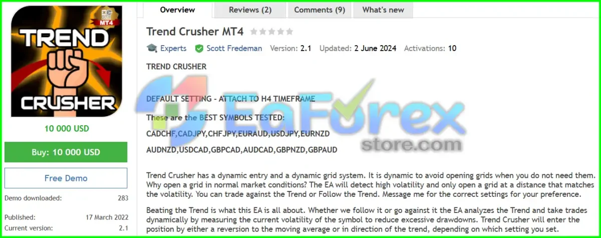 Trend Crusher MT4 Overview