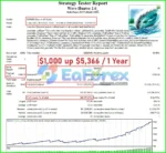 Wave Hunter EA Backtest Trading Results