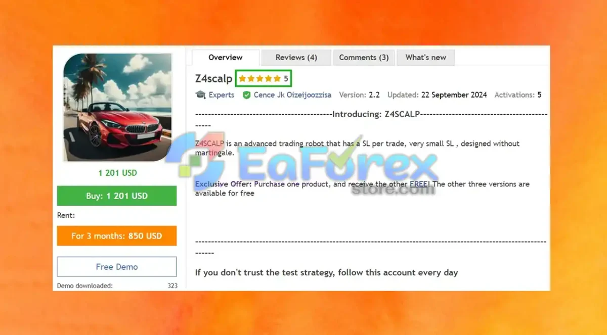 Z4scalp EA Overview