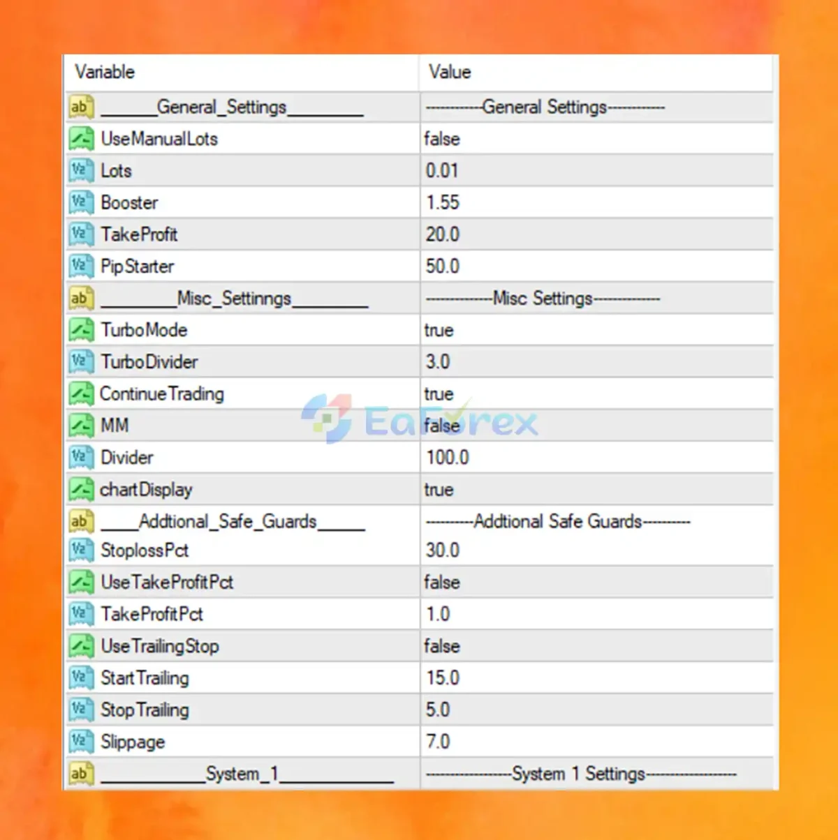 Forex Vzlomshik Pro EA MT4 setting