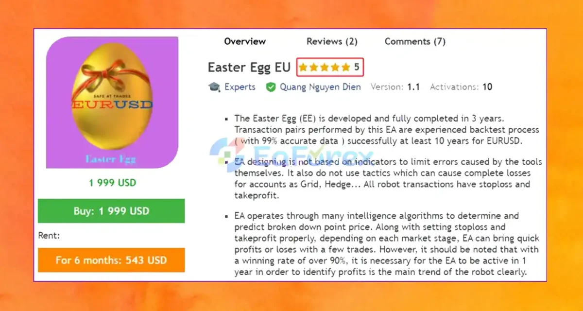 Easter Egg EU MT4 Overview