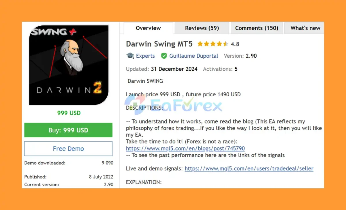 Darwin Swing MT5 Overview