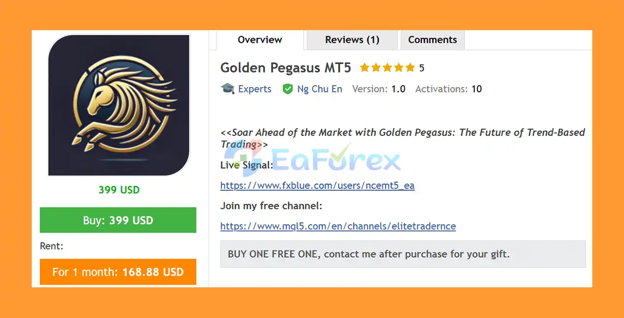 Golden Pegasus MT5 Overview