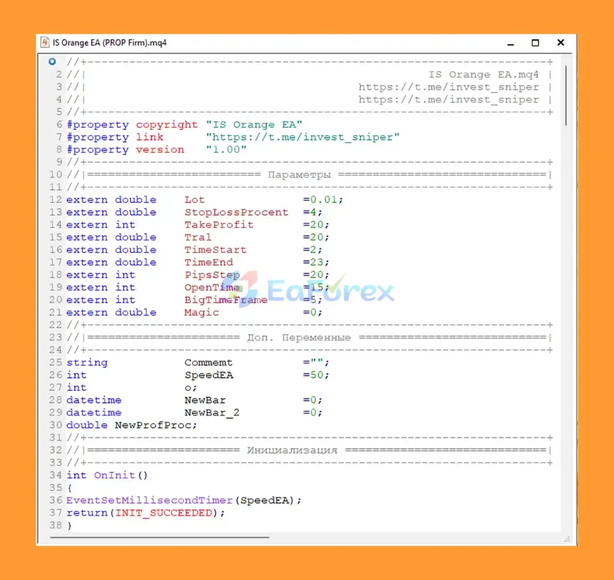 IS Orange EA Overview