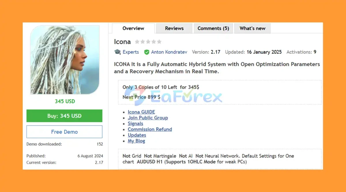 Icona EA MT5 Overview