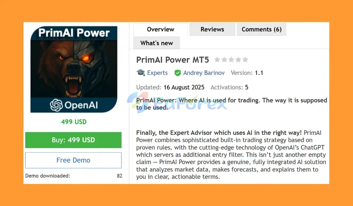 PrimAI Power MT5 Overview