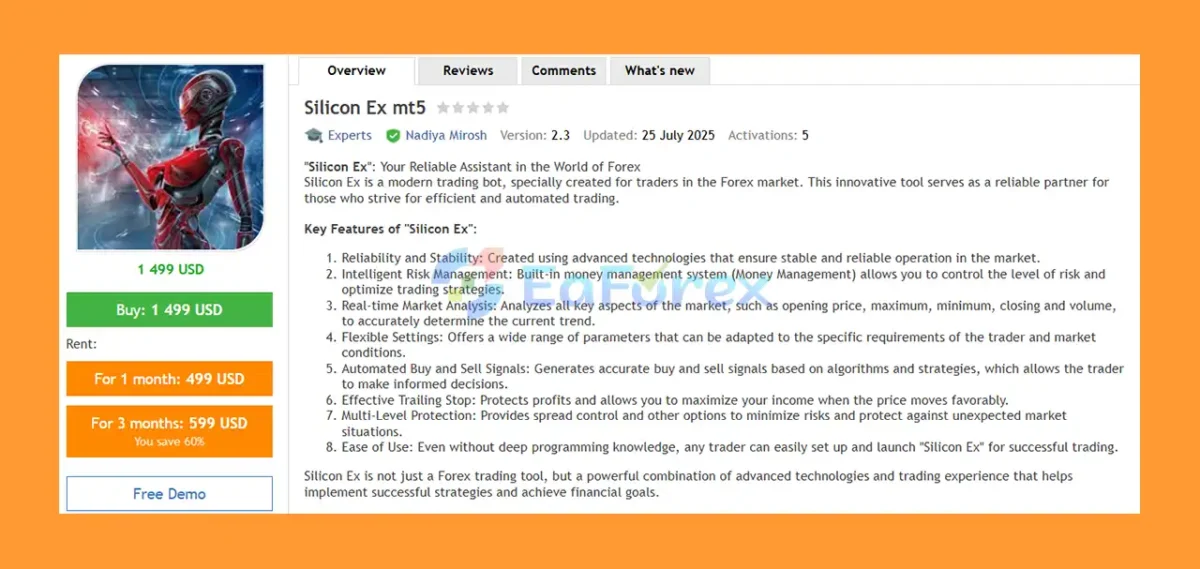 Silicon Ex MT5 Overview
